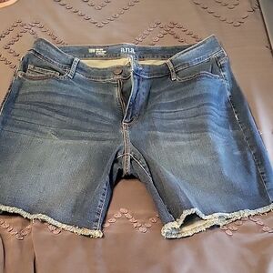 a.n.a Mid-Rise Denim Shorts